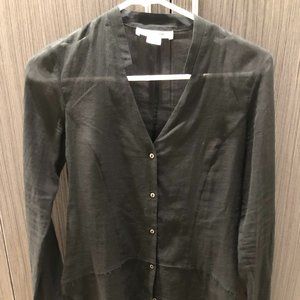 HELMUT LANG Sheer Long Sleeve Shirt XS